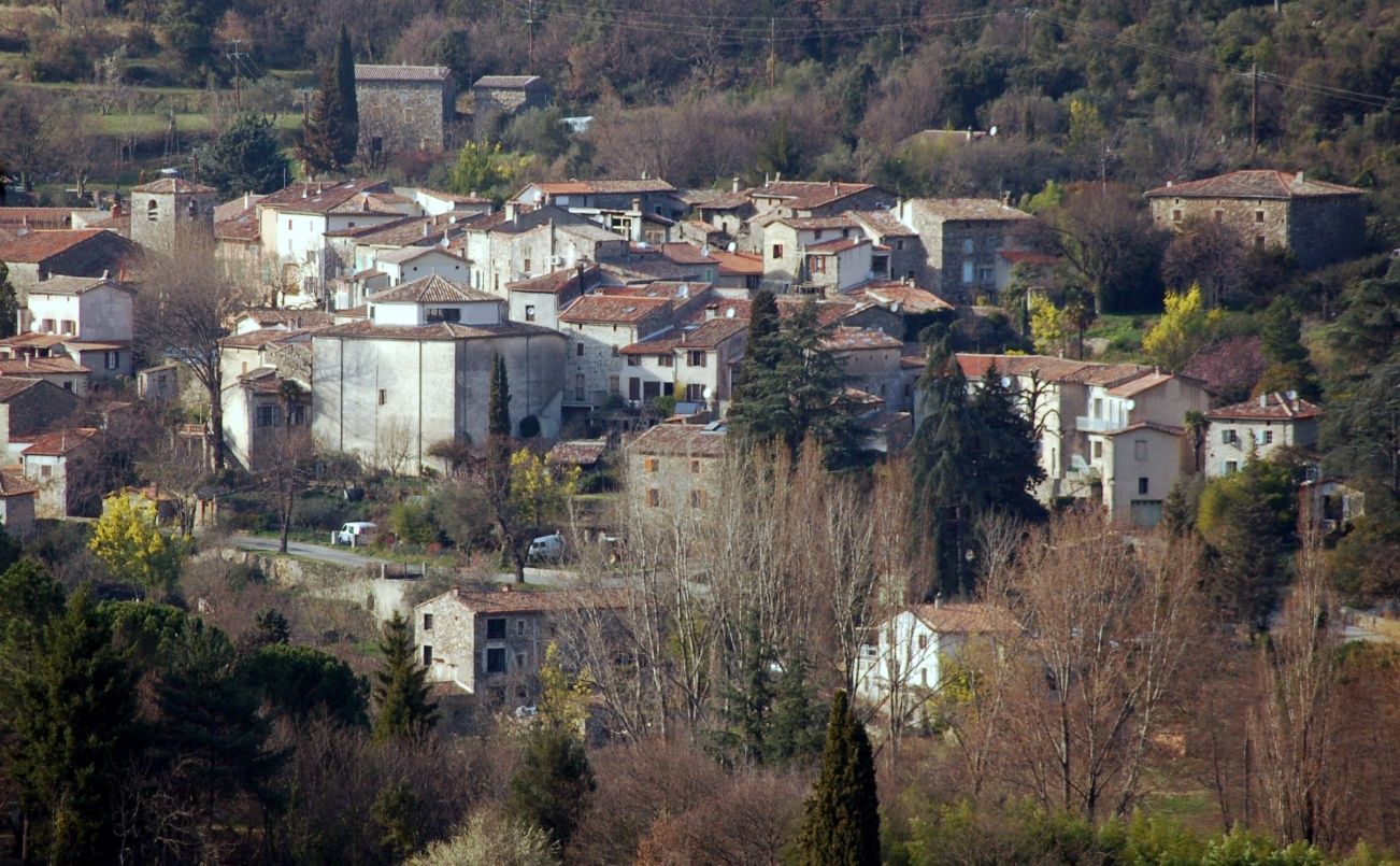 Le village vue aérienne